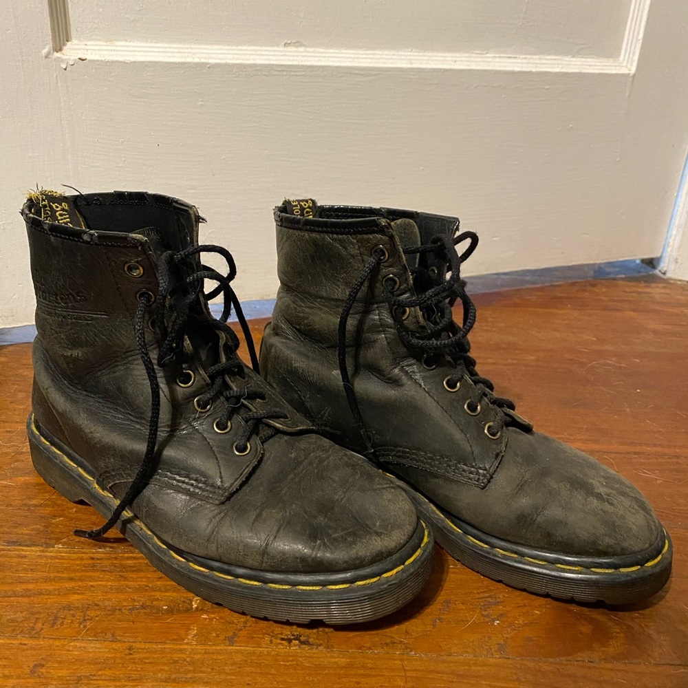 black Dr. Marten Boots